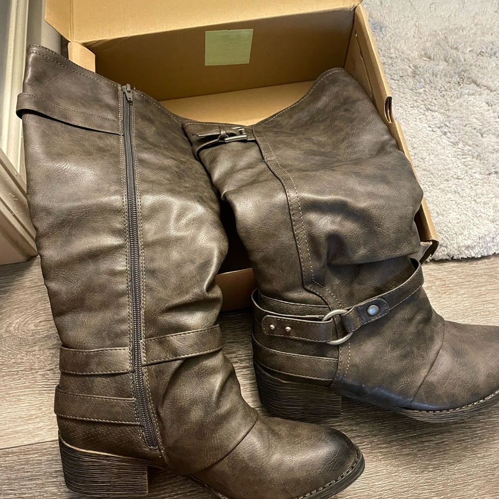 Tall boots.